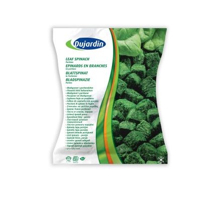 Spinach cut in portions frozen, Nowaco, 2.5 kg